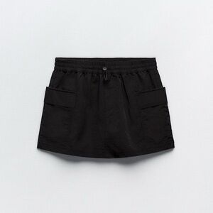 Black Zara Cargo Skort